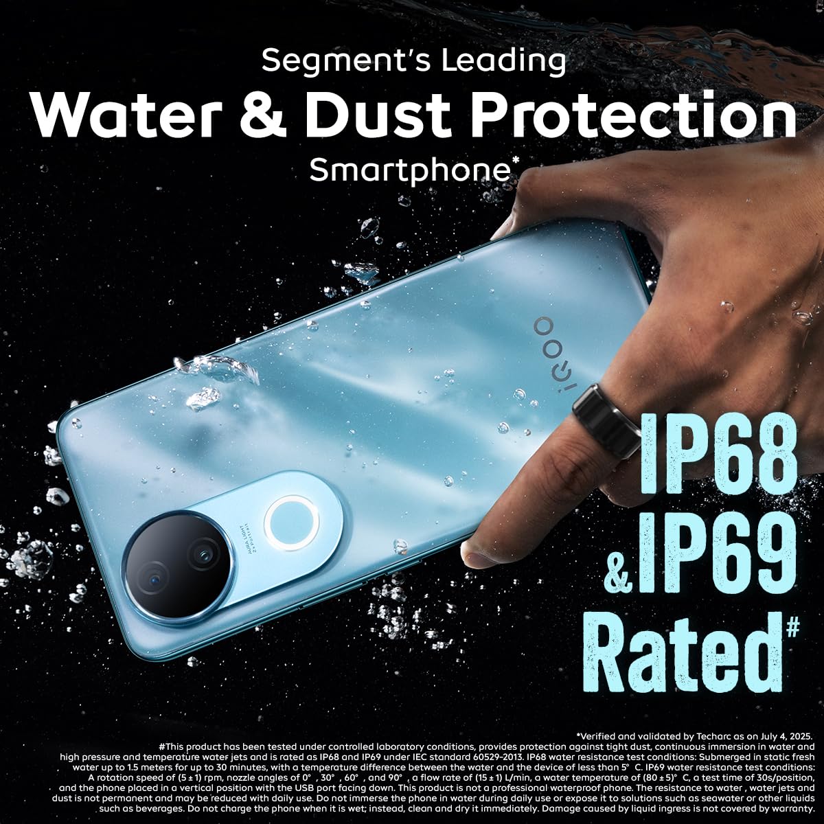 iqoo z10r 5g (aquamarine, 8gb ram, 128gb storage) | 32mp 4k selfie camera | quad curved amoled display | dimensity 7400 processor with 750k+ antutu